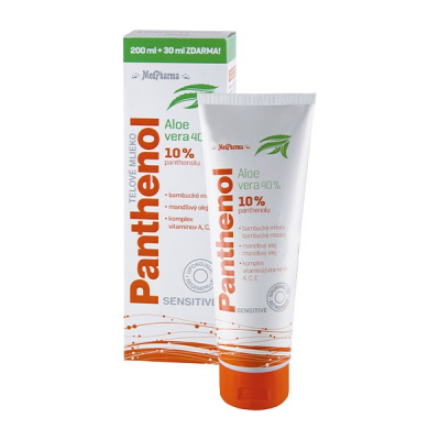 Panthenol 10% Sensitive telové mlieko,  200 ml + 30 ml zdarma