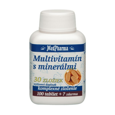 Multivitamín s minerálmi 30 zložiek, 107 tbl