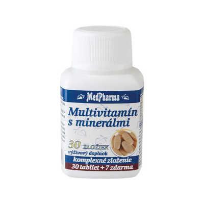 Multivitamín s minerálmi 30 zložiek, 37 tbl
