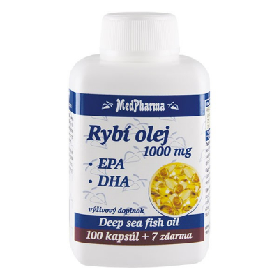 Rybí olej 1000 mg - EPA + DHA, 107 kpsl