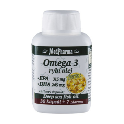Omega 3 rybí olej Forte, 37 kpsl