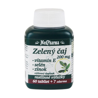 Zelený čaj 200 mg, 67 tbl
