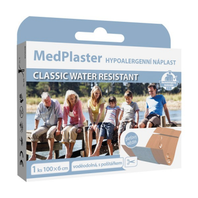 MedPlaster Náplasť CLASSIC WATER RESISTANT, 100 x 6 cm