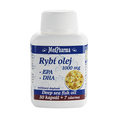 Rybí olej 1000 mg - EPA + DHA, 37 kpsl