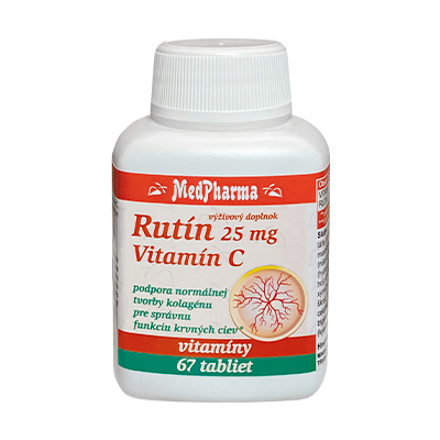 Rutín 25 mg + vitamín C, 67 tbl.