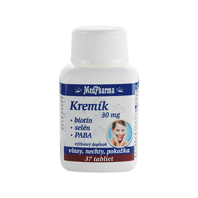 Kremík 30 mg + Biotín + Selén + PABA, 37 tbl