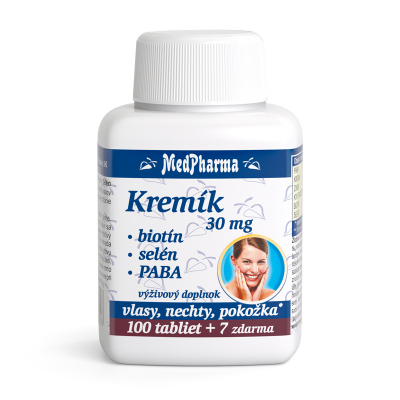 Kremík 30 mg + Biotín + Selén + PABA, 107 tbl