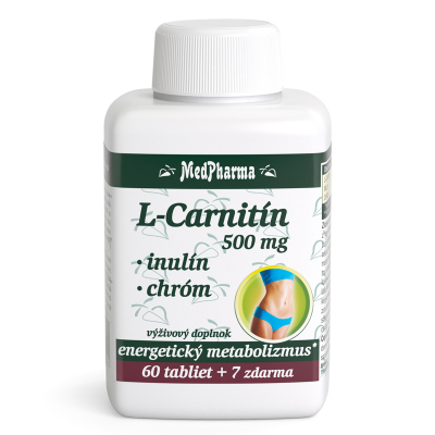 L-carnitín  500 mg + Inulín + Chróm, 67 tbl