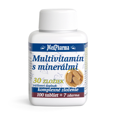 Multivitamín s minerálmi 30 zložiek, 107 tbl