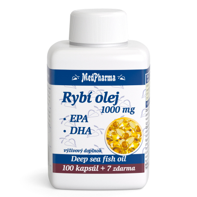 Rybí olej 1000 mg - EPA + DHA, 107 kpsl