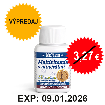 Výpredaj – Multivitamín s minerálmi 30 zložiek, 37 tbl.