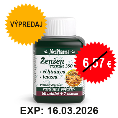 Výpredaj – Žen-šen + Echinacea + Leuzea, 67 tbl.