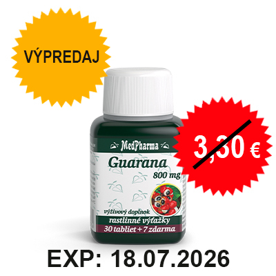 Výpredaj – Guarana 800 mg, 37 tbl.