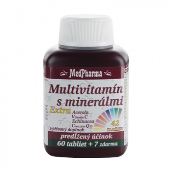 E-shop Multivitamín s minerálmi 42 zložiek + extra C, Q10, 67 tbl